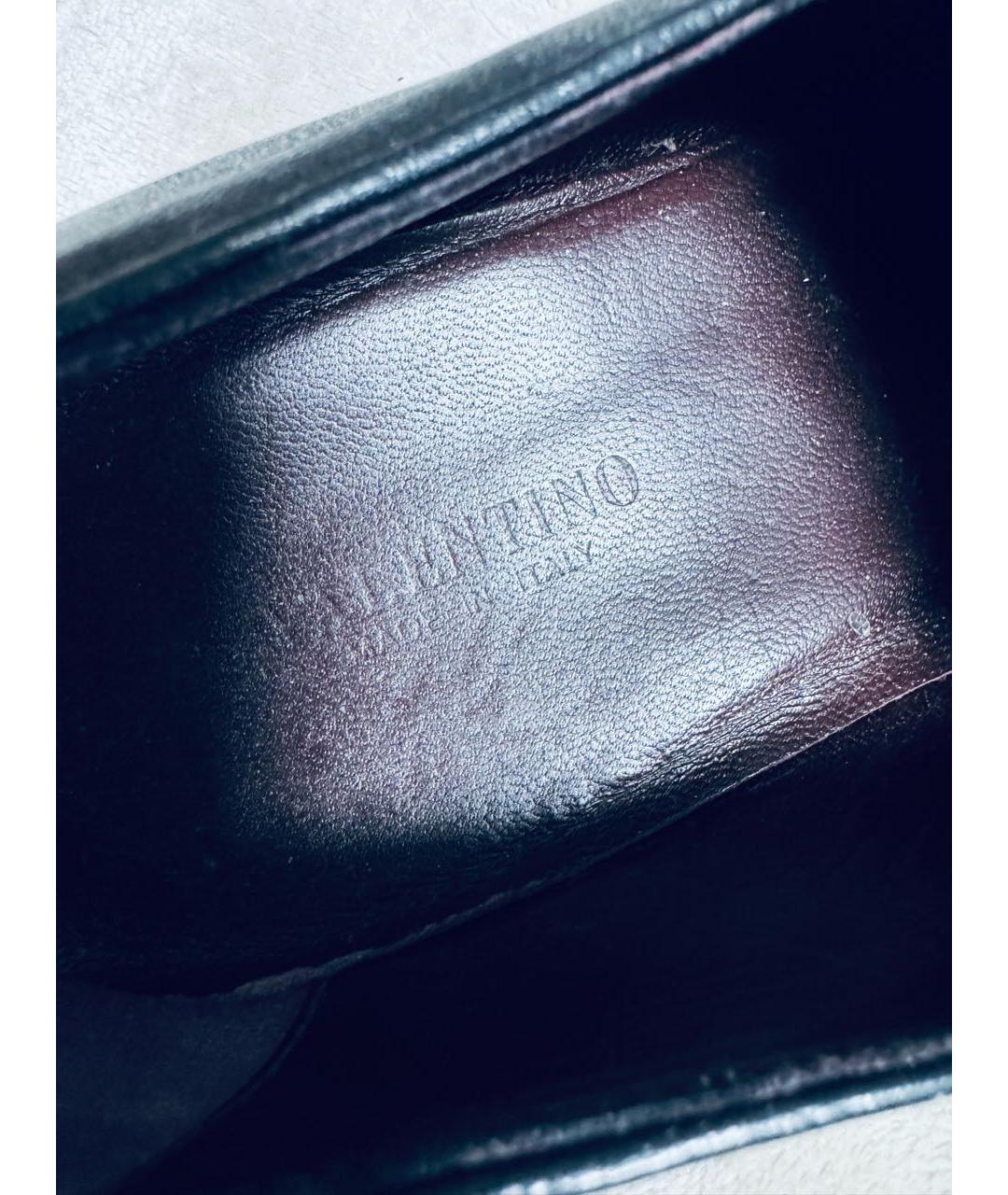 VALENTINO BEAUTY Черные кожаные лоферы, фото 6