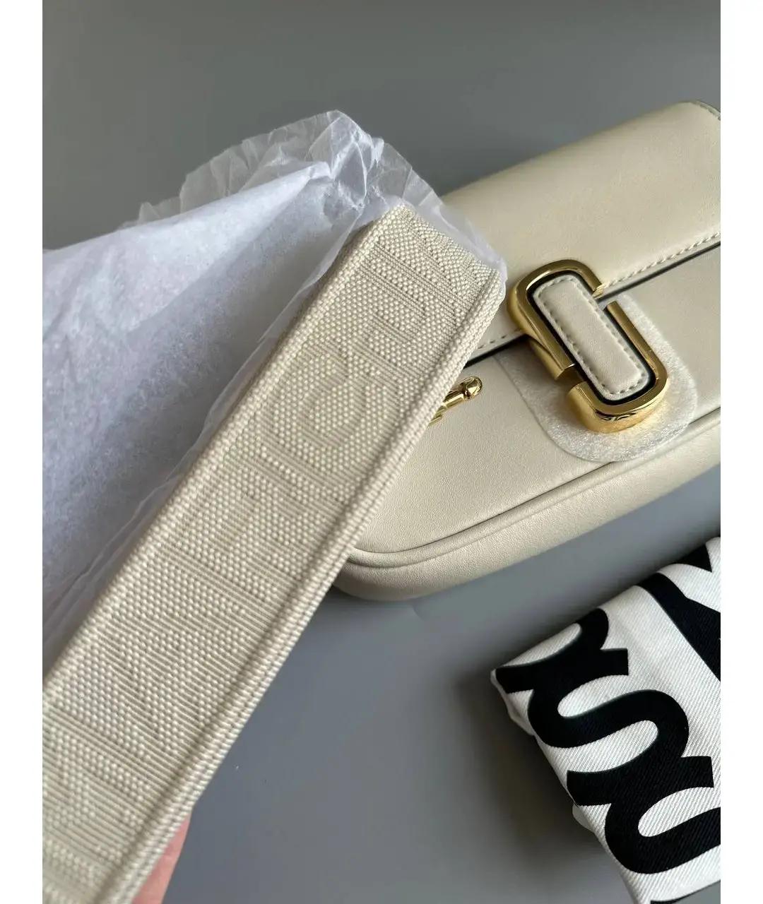 MARC JACOBS Бежевая кожаная сумка через плечо, фото 3