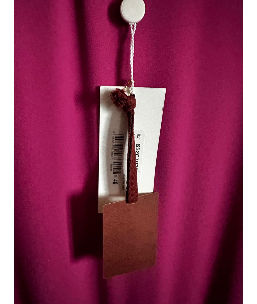 MM6 MAISON MARGIELA Розовое вискозное повседневное платье, фото 4