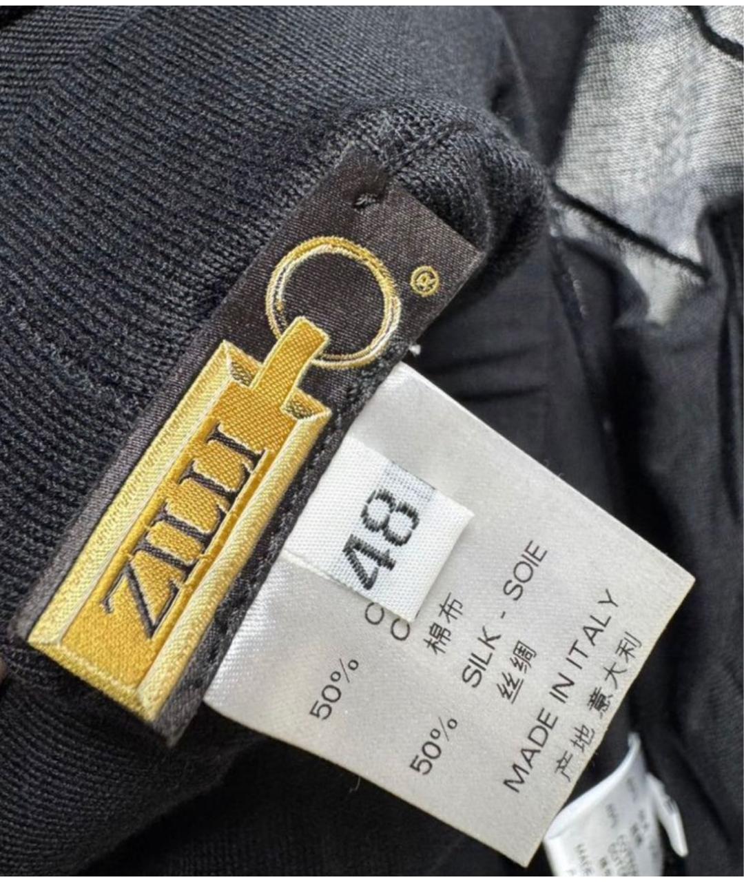 ZILLI Черный шелковый спортивный костюм, фото 7