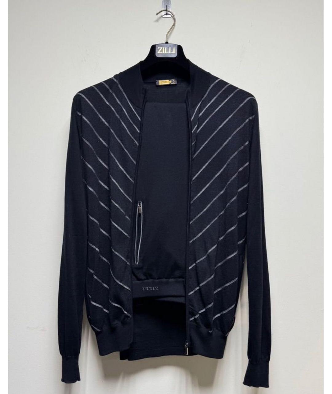 ZILLI Черный шелковый спортивный костюм, фото 2