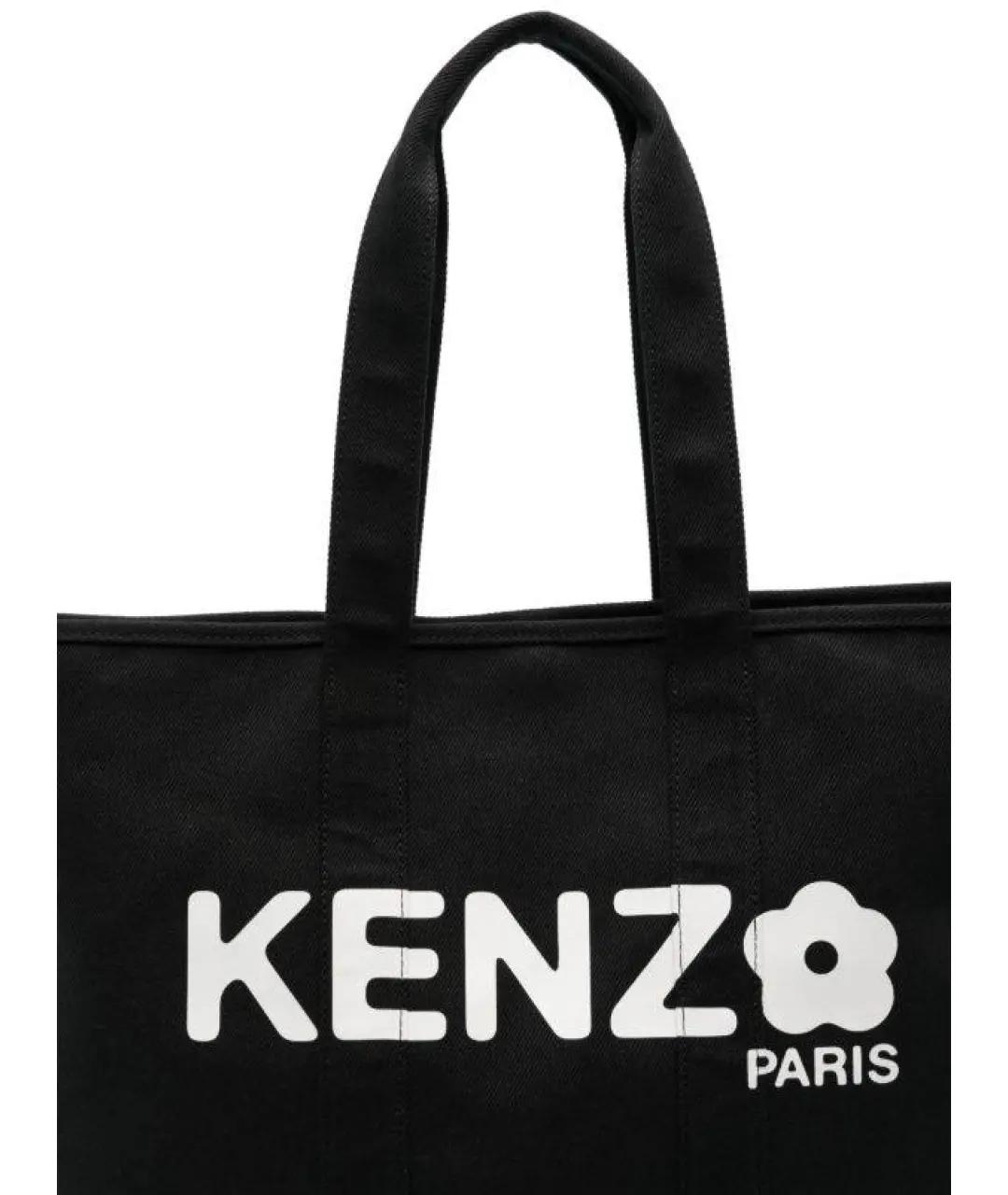 KENZO Черная сумка тоут, фото 3