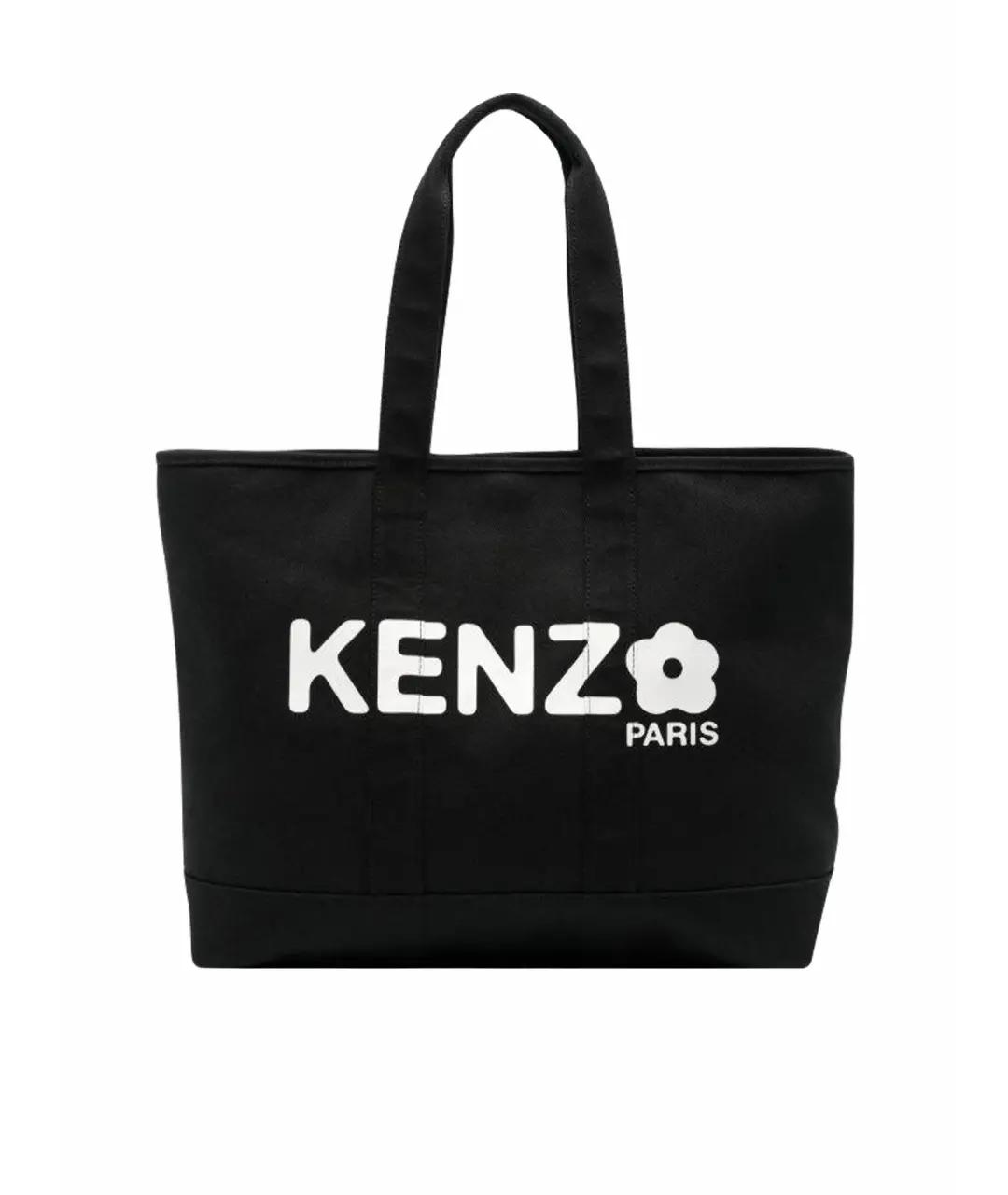 KENZO Черная сумка тоут, фото 6