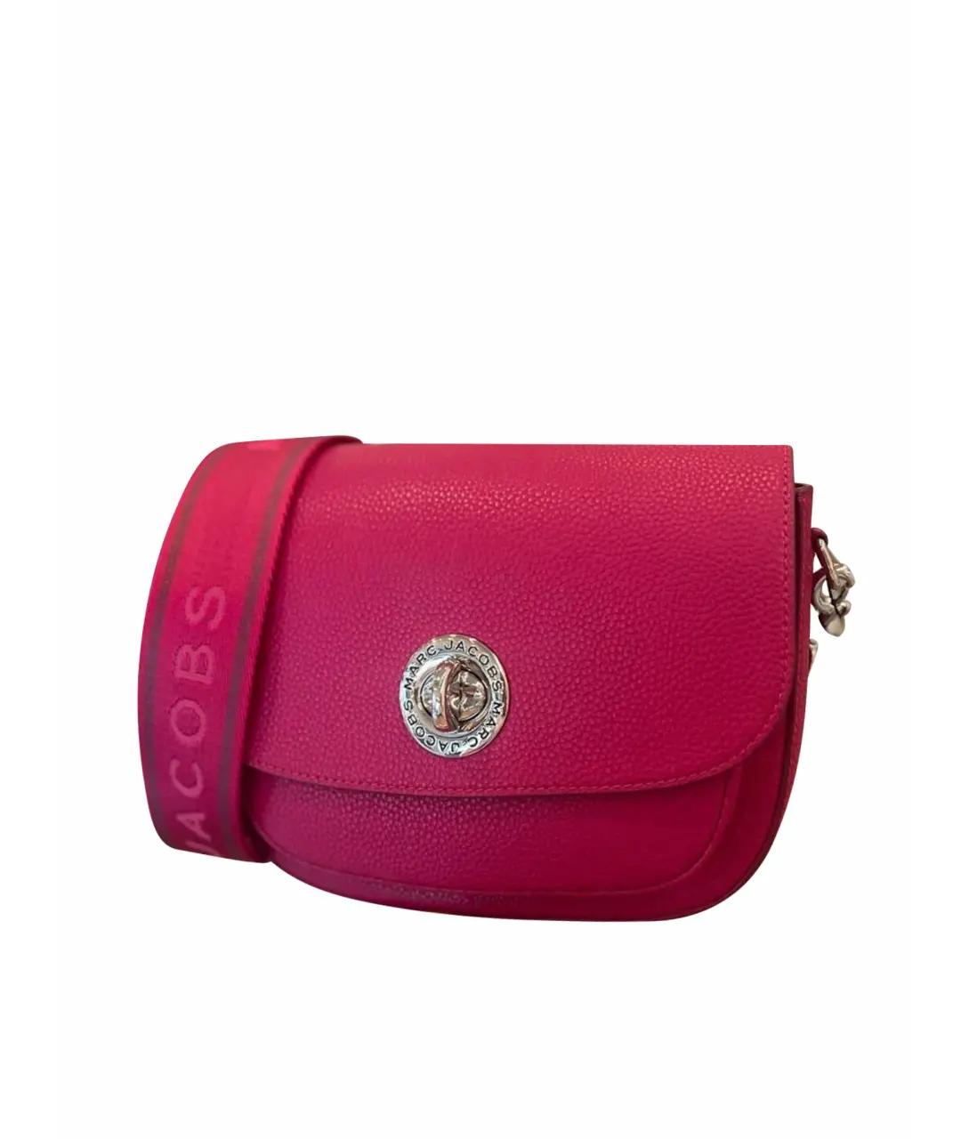 MARC JACOBS Фуксия кожаная сумка через плечо, фото 1
