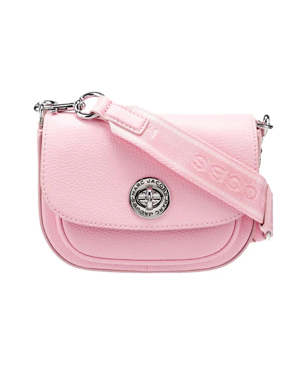 MARC JACOBS Розовая кожаная сумка через плечо, фото 1