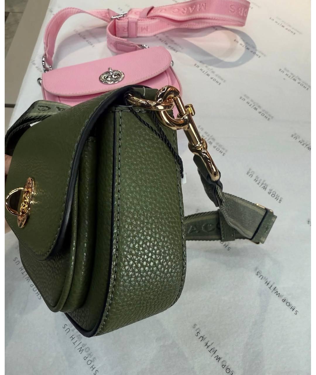 MARC JACOBS Хаки кожаная сумка через плечо, фото 7