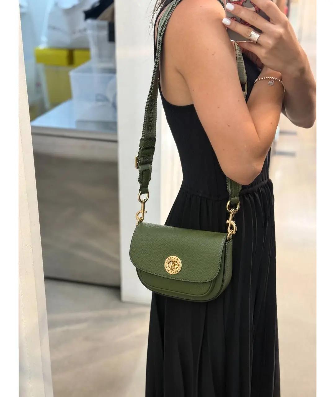 MARC JACOBS Хаки кожаная сумка через плечо, фото 3