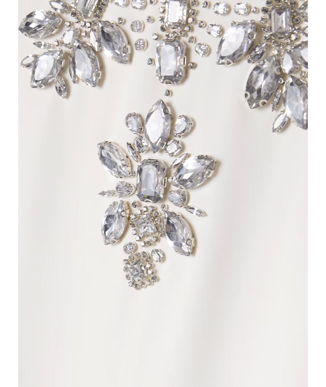 ZUHAIR MURAD Белое полиэстеровое вечернее платье, фото 4