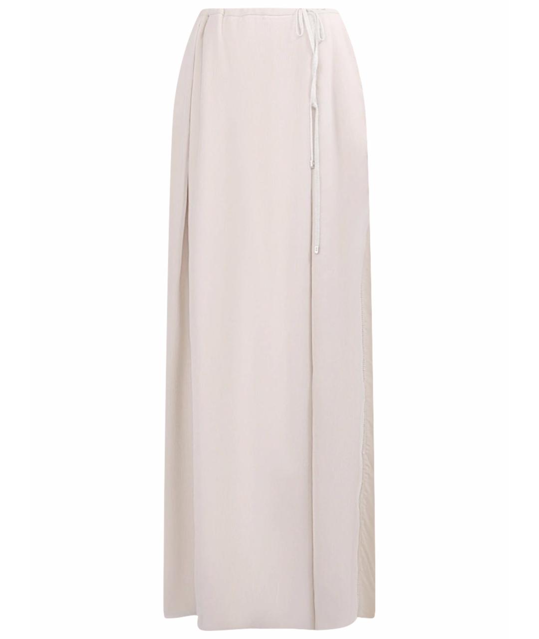 LORENA ANTONIAZZI Бежевая вискозная юбка макси, фото 1
