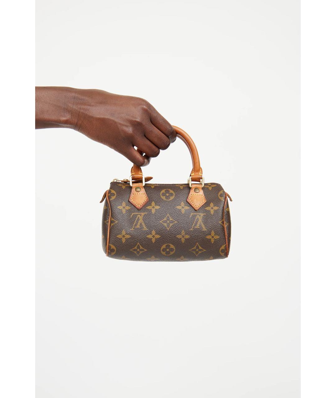 LOUIS VUITTON Коричневая сумка с короткими ручками, фото 6