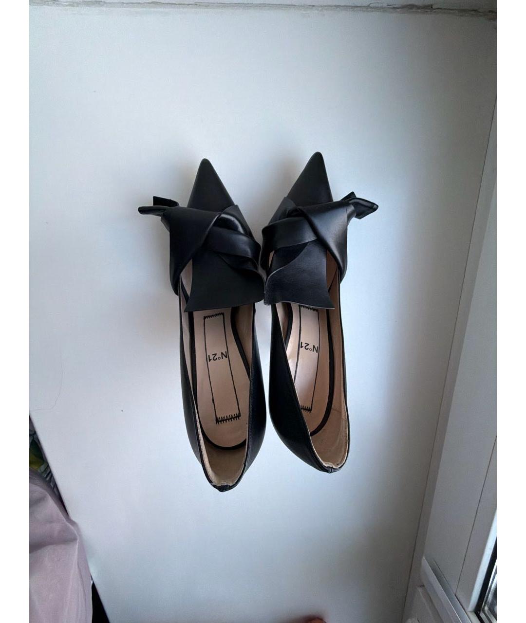 NO. 21 Черные кожаные туфли, фото 3