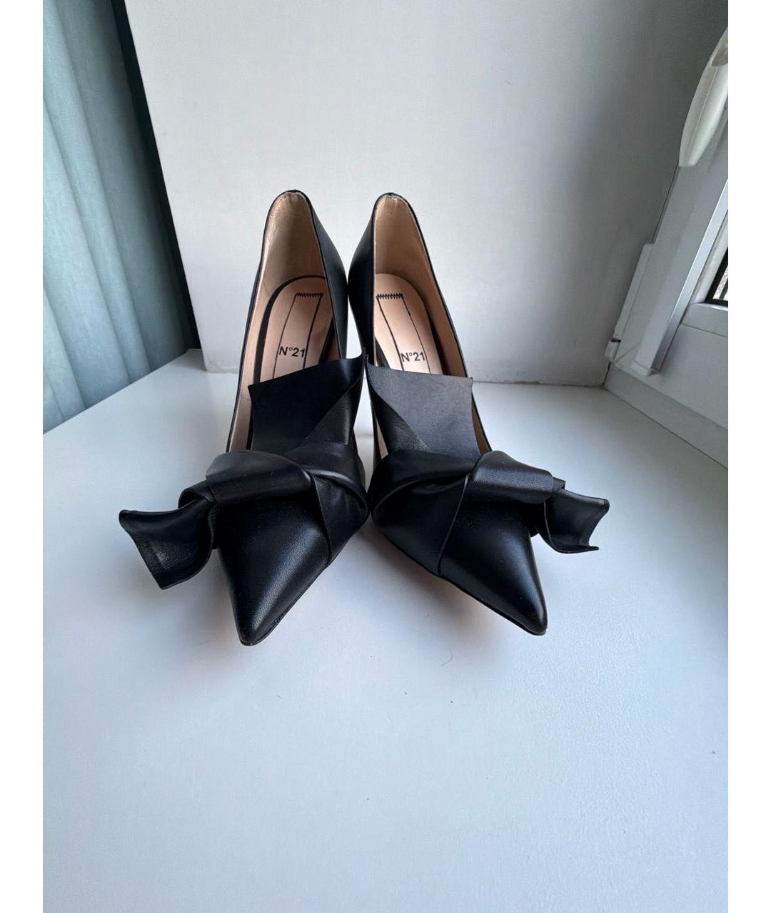NO. 21 Черные кожаные туфли, фото 2