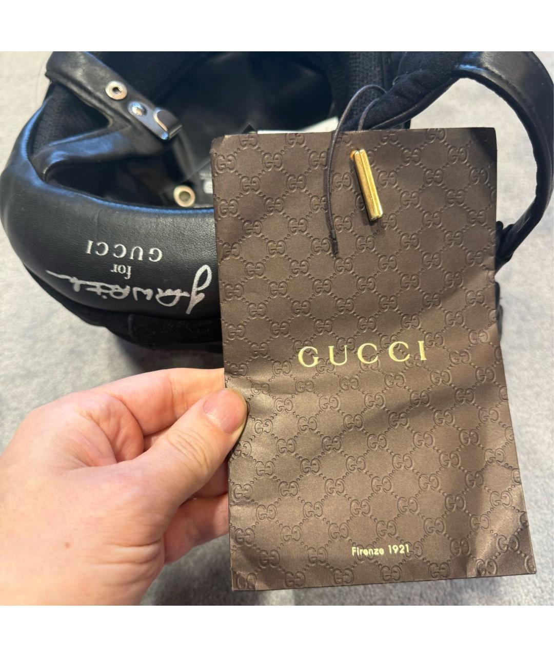 GUCCI Черная шапка, фото 5