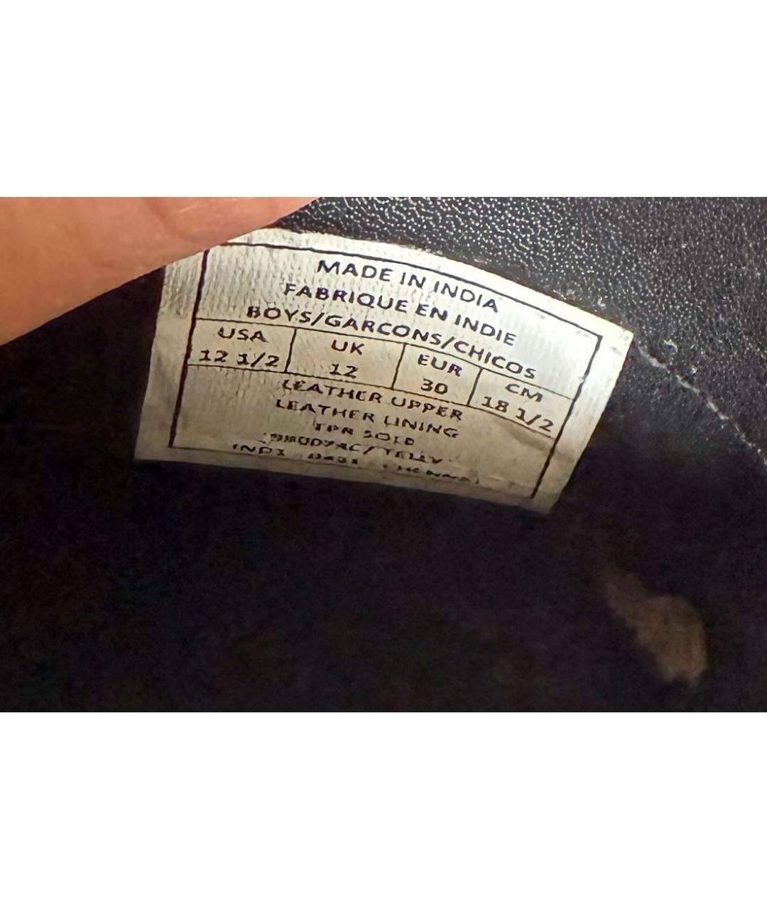 POLO RALPH LAUREN Черные кожаные лоферы/мокасины, фото 6