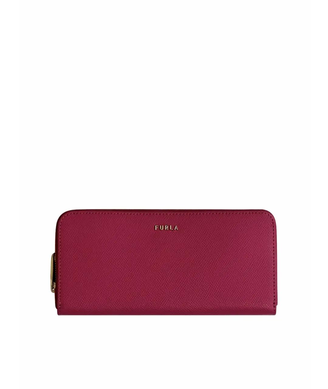 FURLA Розовый кожаный кошелек, фото 1