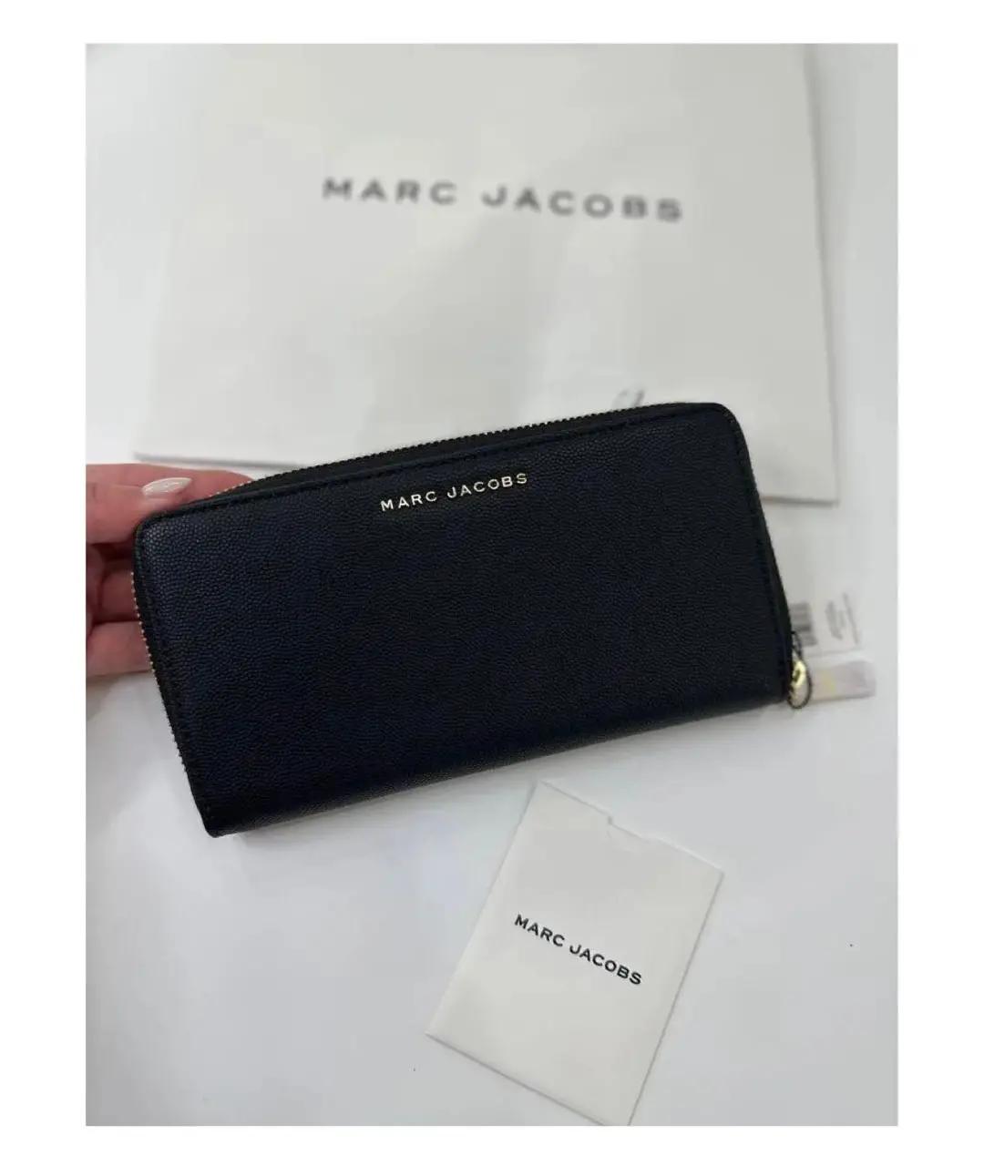 MARC JACOBS Черный кожаный кошелек, фото 3
