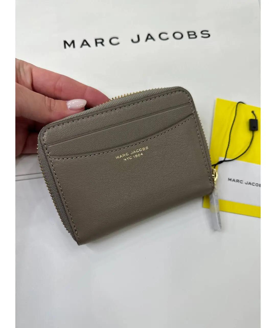 MARC JACOBS Бежевый кожаный кошелек, фото 4
