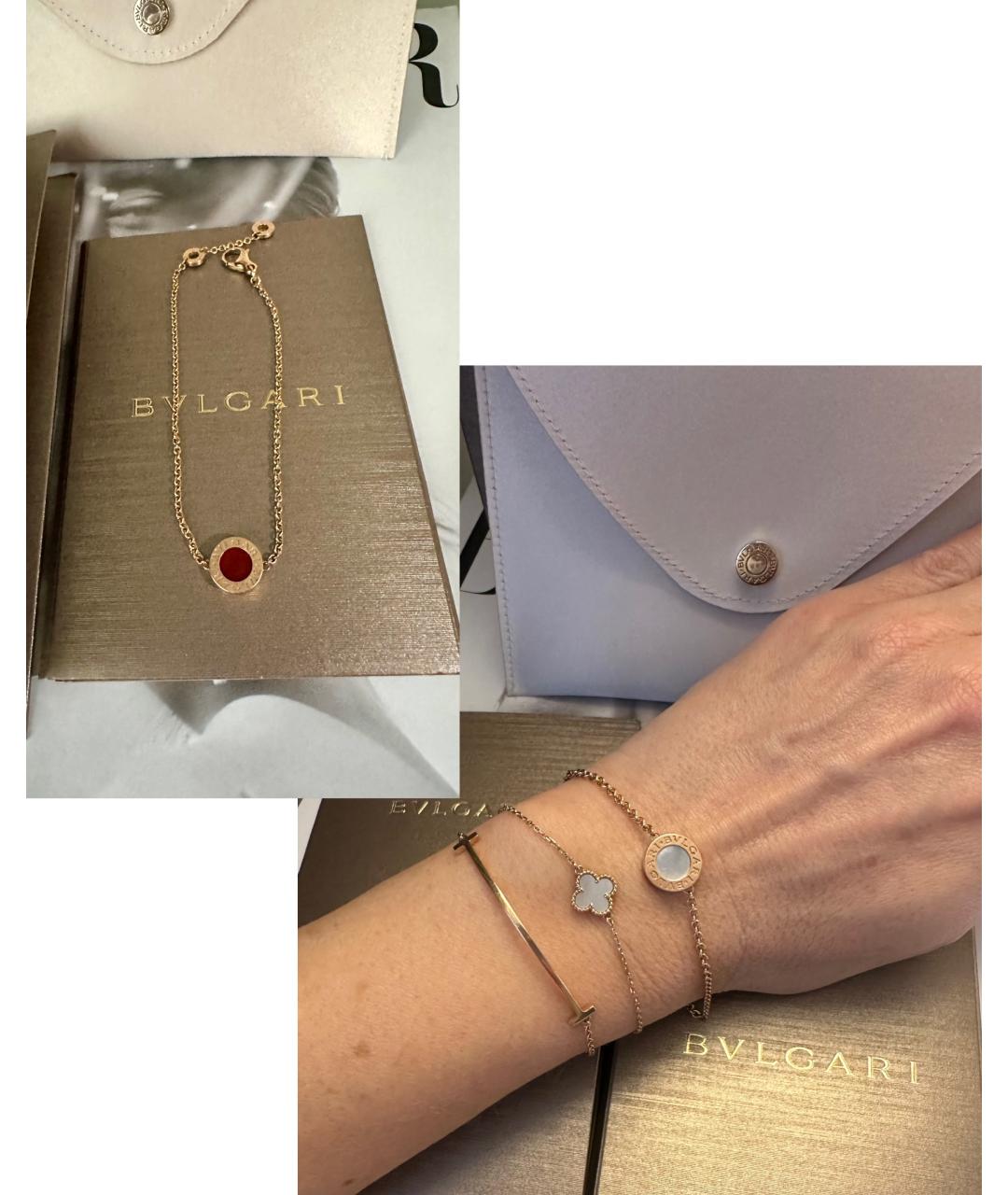 BVLGARI Розовый браслет из розового золота, фото 6