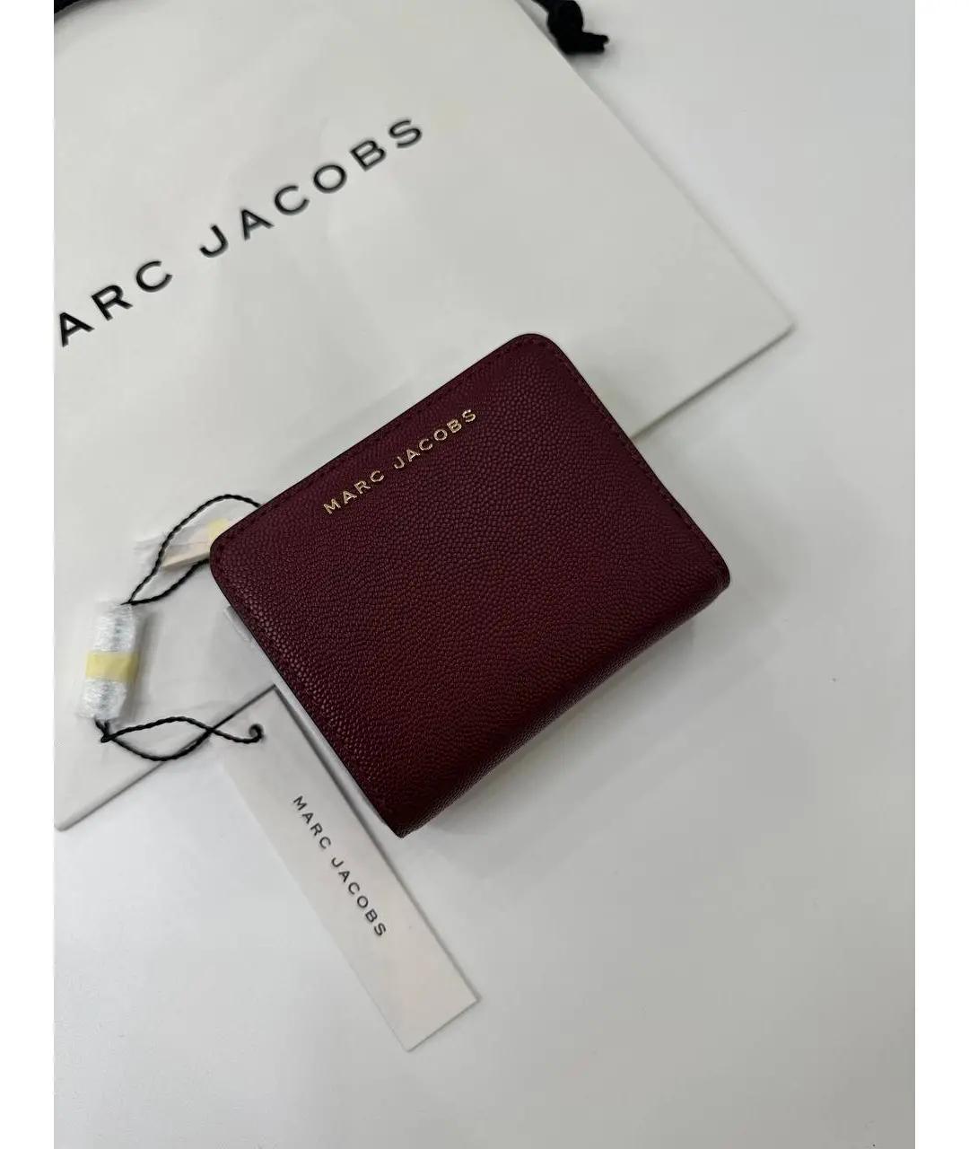 MARC JACOBS Бордовый кожаный кошелек, фото 4