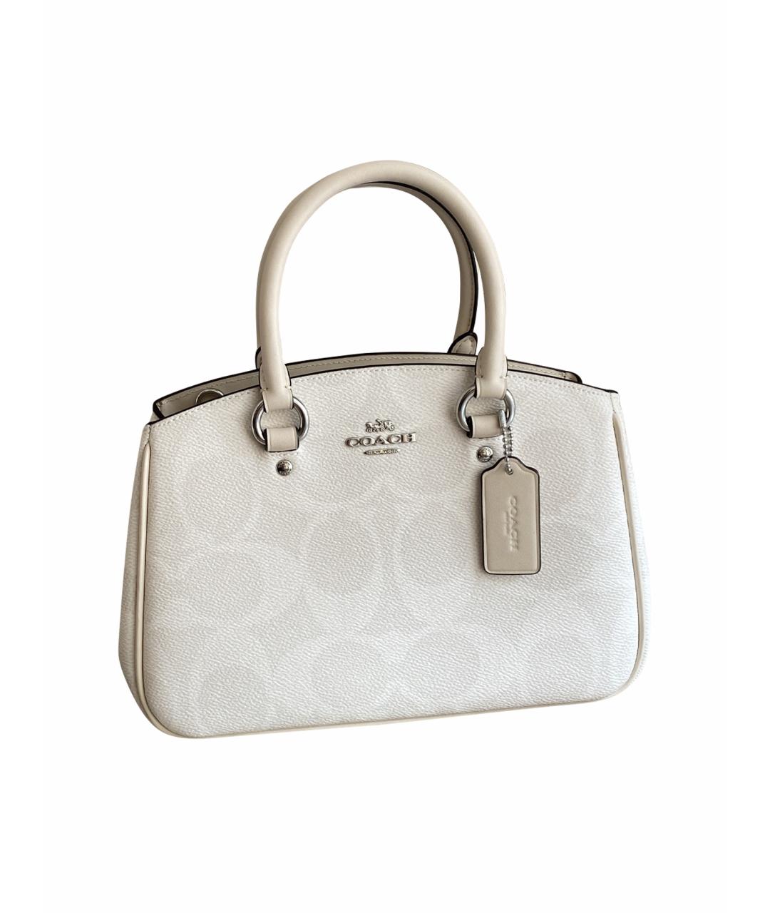 COACH Белая сумка с короткими ручками, фото 1