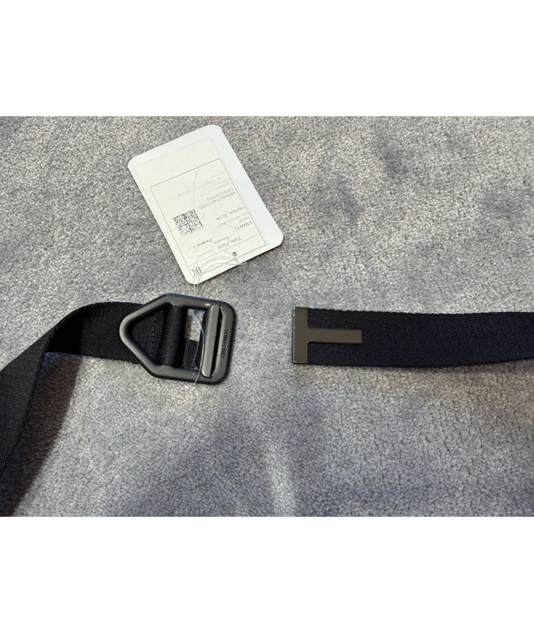 TOM FORD Черный ремень, фото 5