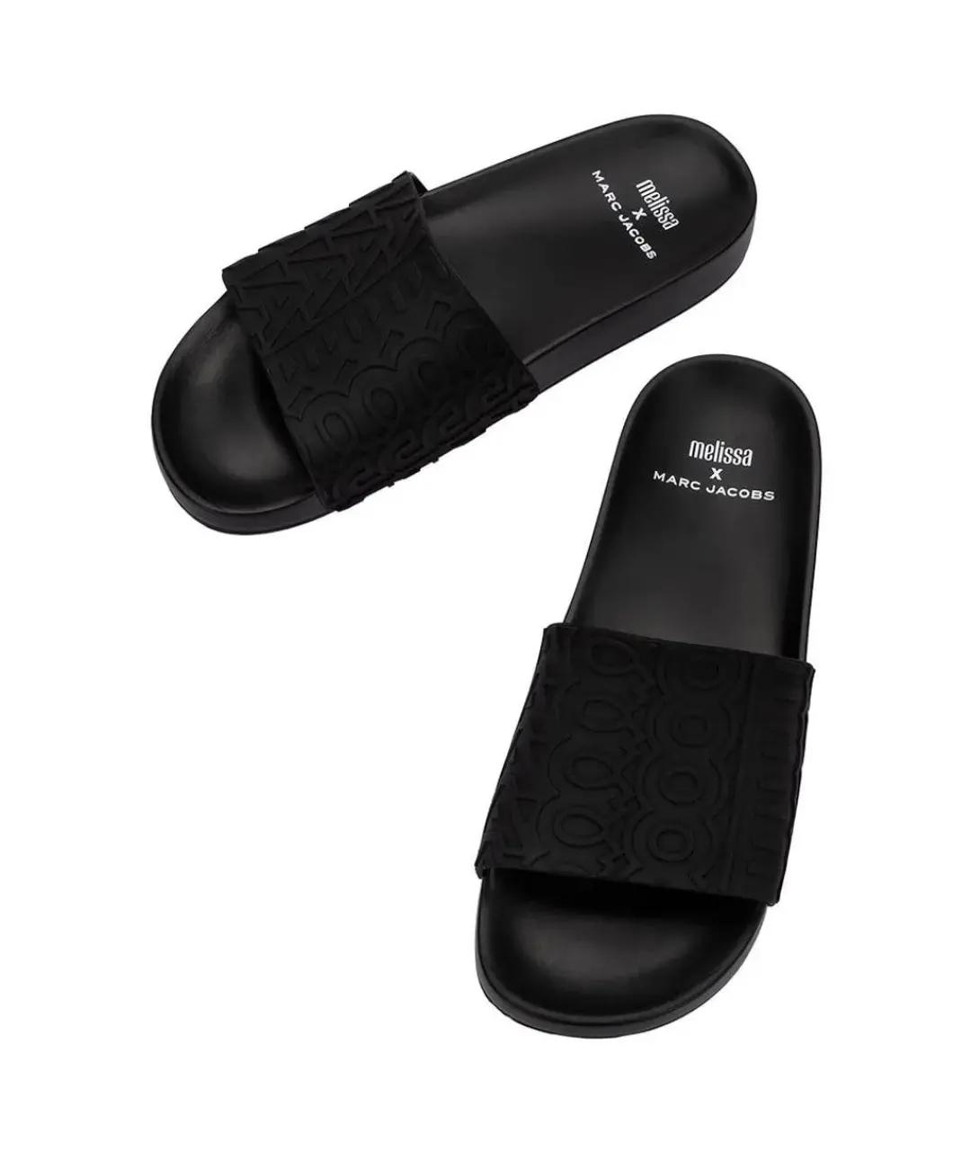 MARC JACOBS Черные шлепанцы, фото 2