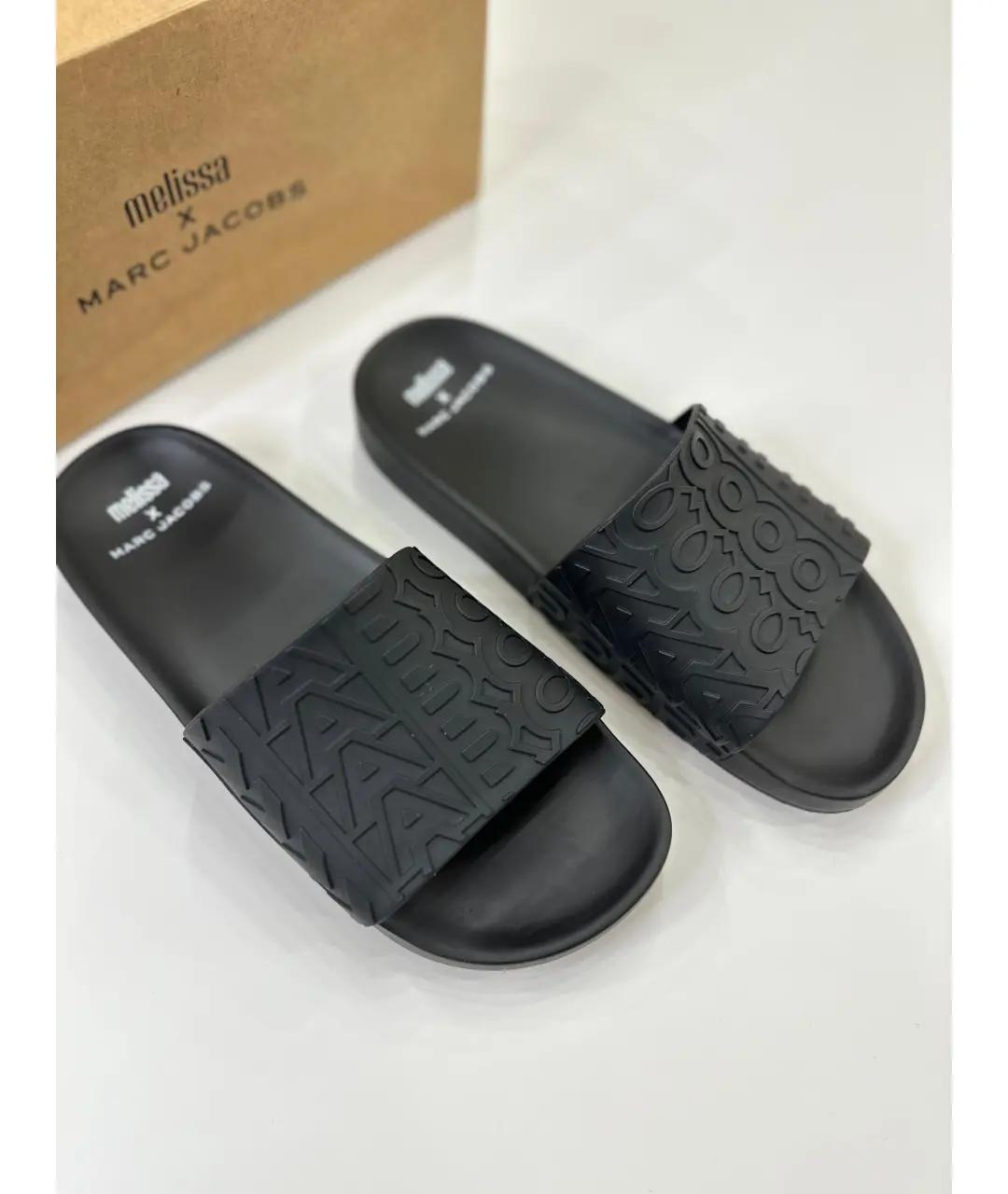 MARC JACOBS Черные шлепанцы, фото 3