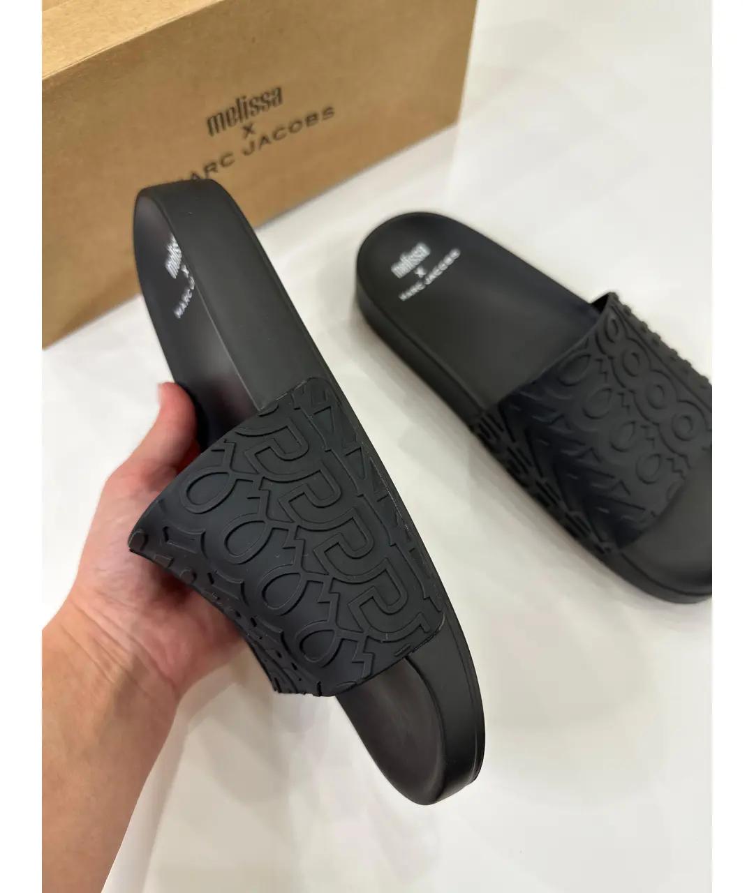 MARC JACOBS Черные шлепанцы, фото 7