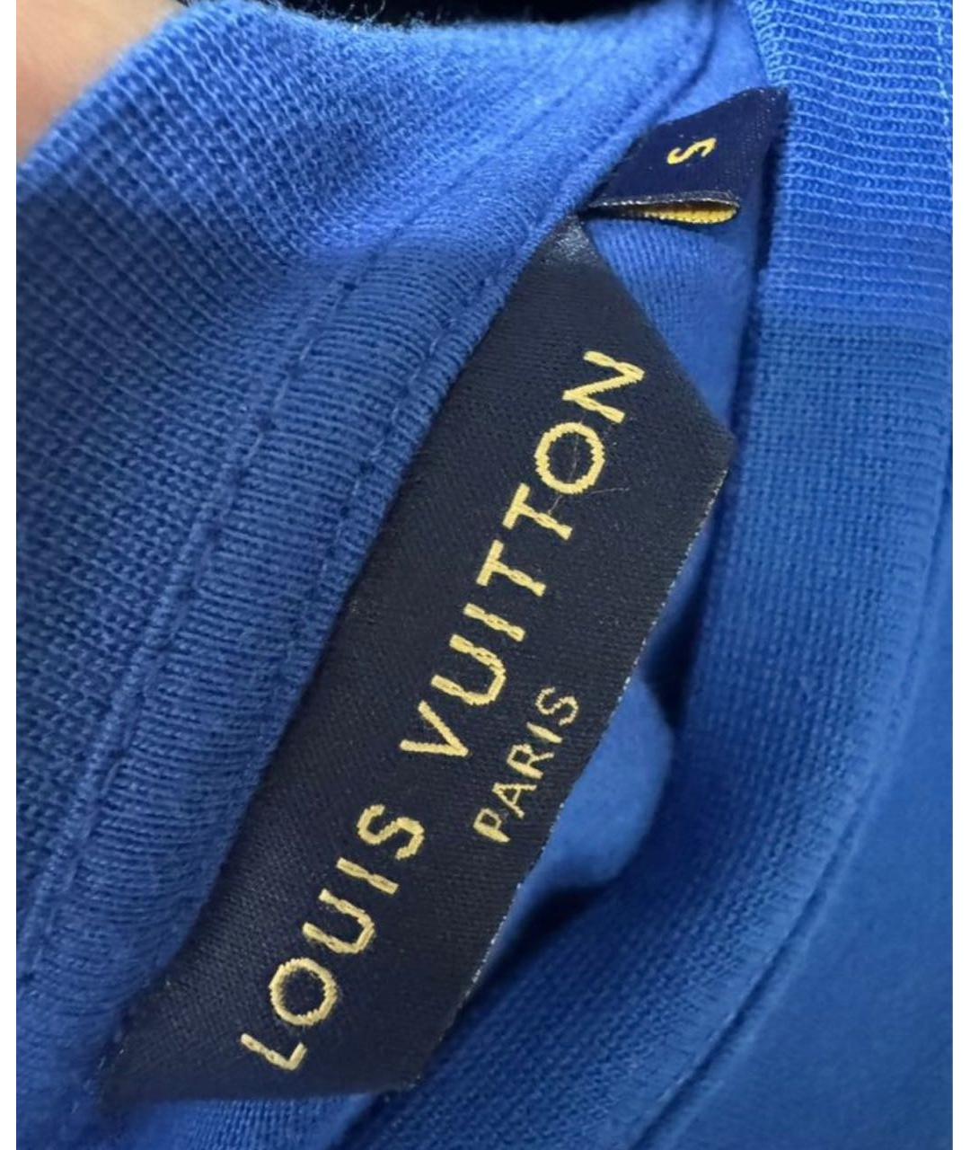 LOUIS VUITTON Синяя футболка, фото 5