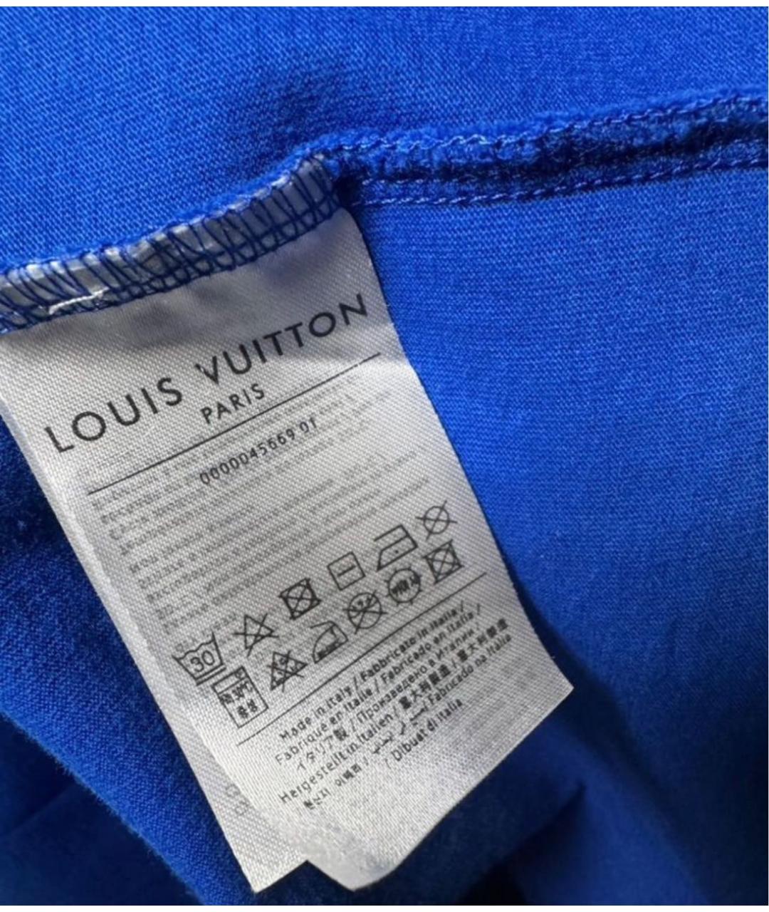 LOUIS VUITTON Синяя футболка, фото 6