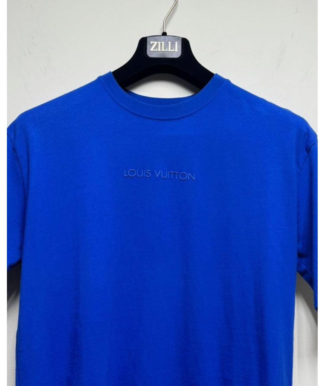 LOUIS VUITTON Синяя футболка, фото 4