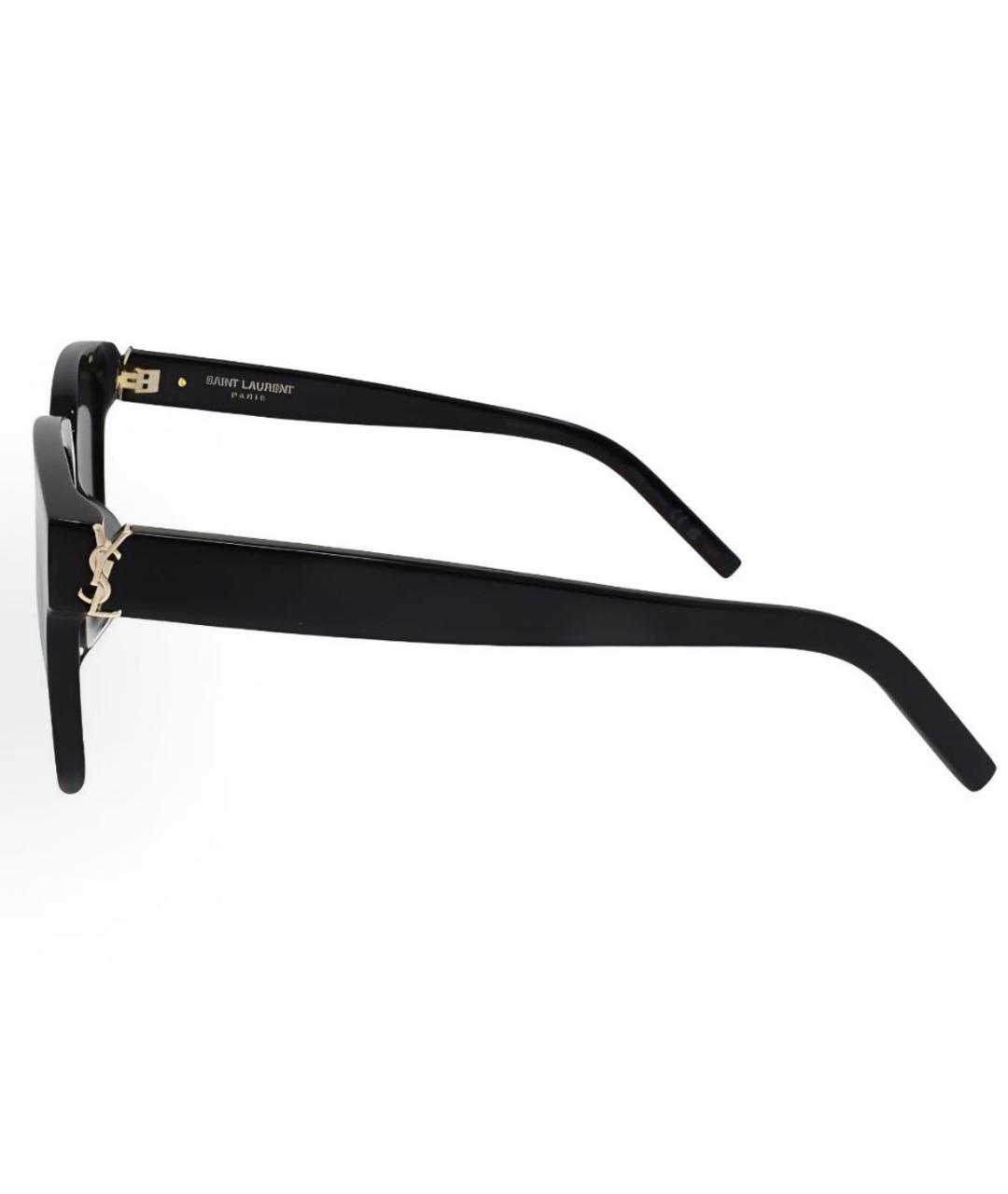 SAINT LAURENT Черные пластиковые солнцезащитные очки, фото 2