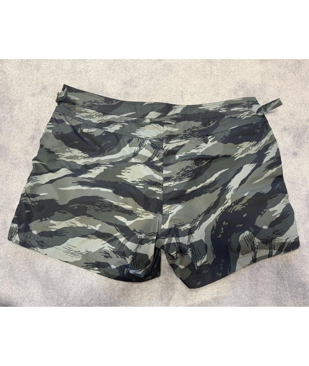 TOM FORD Хаки полиамидовые шорты, фото 2