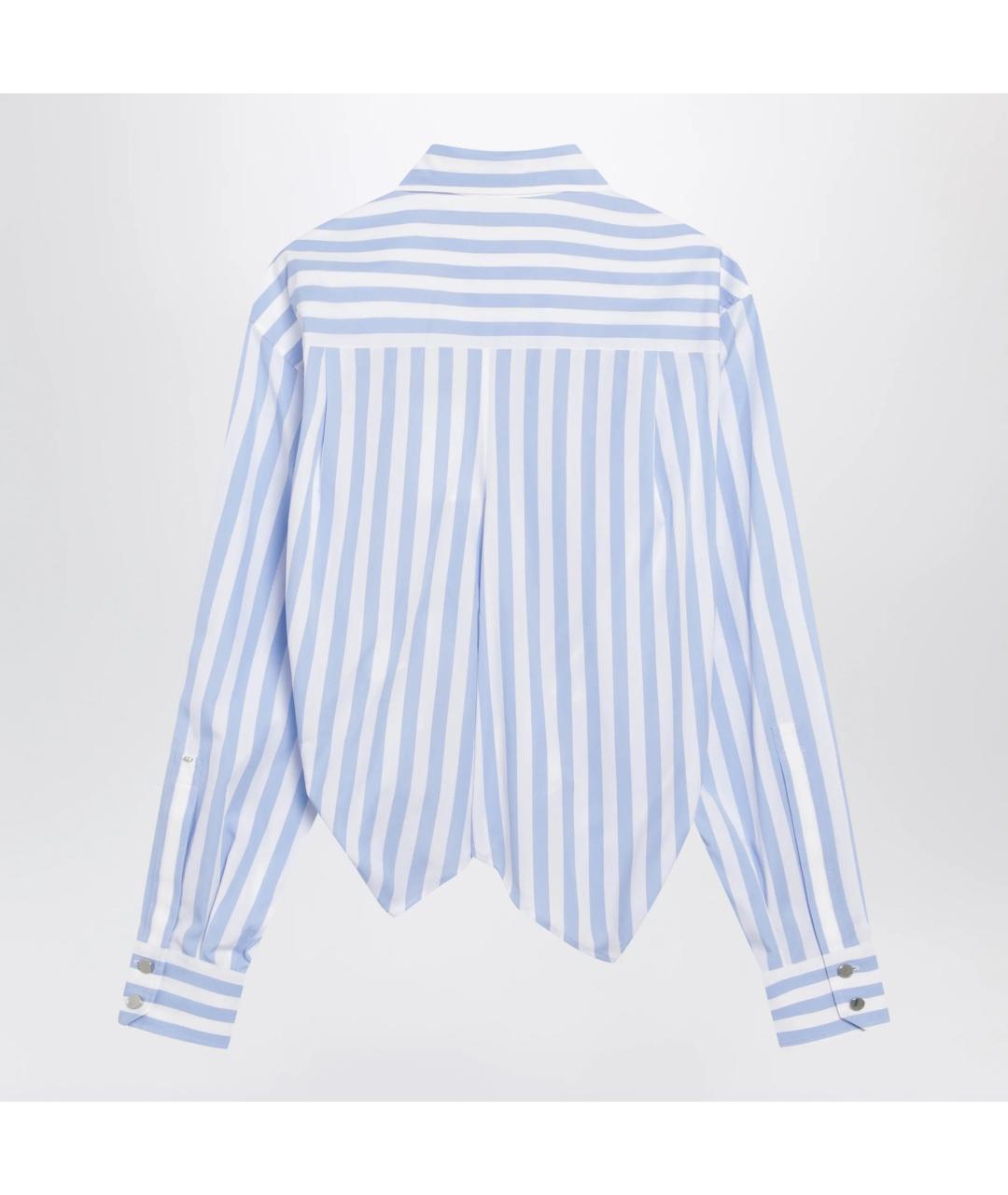 SPORTMAX Голубая хлопковая рубашка, фото 2