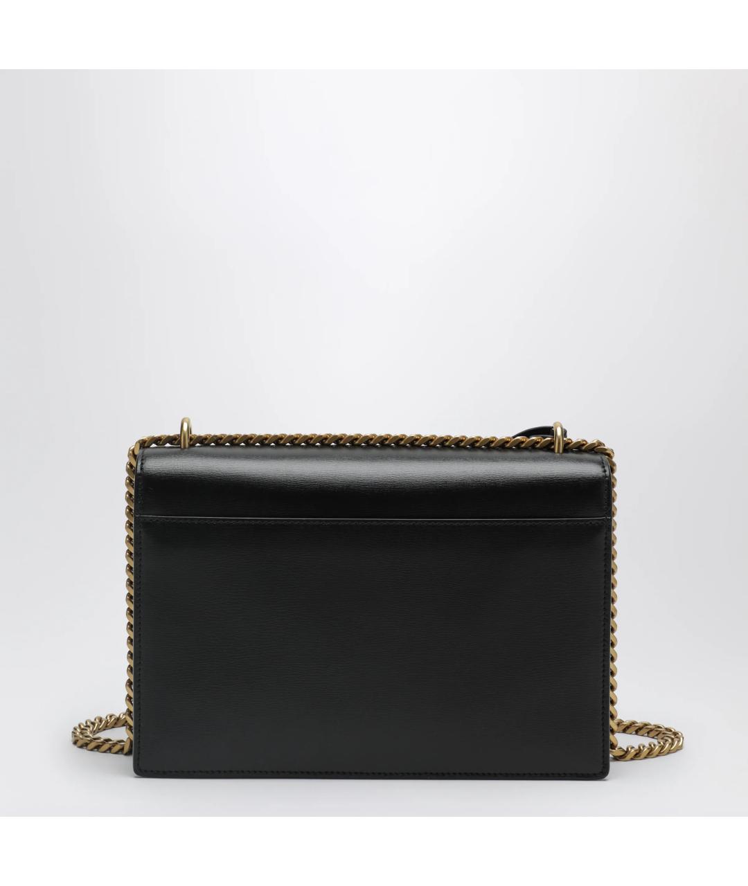 SAINT LAURENT Черная кожаная сумка через плечо, фото 2