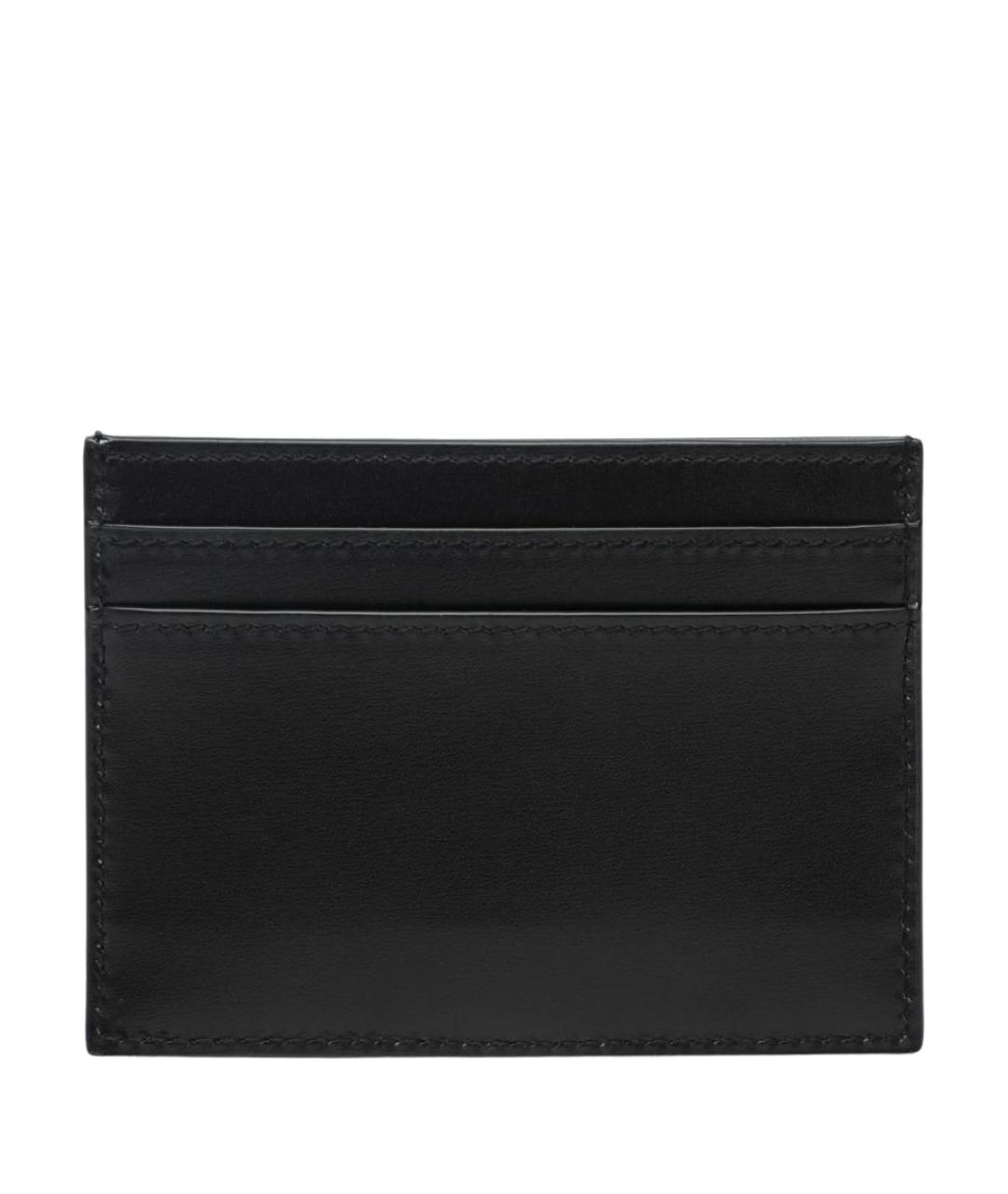 SAINT LAURENT Черный кожаный кардхолдер, фото 2
