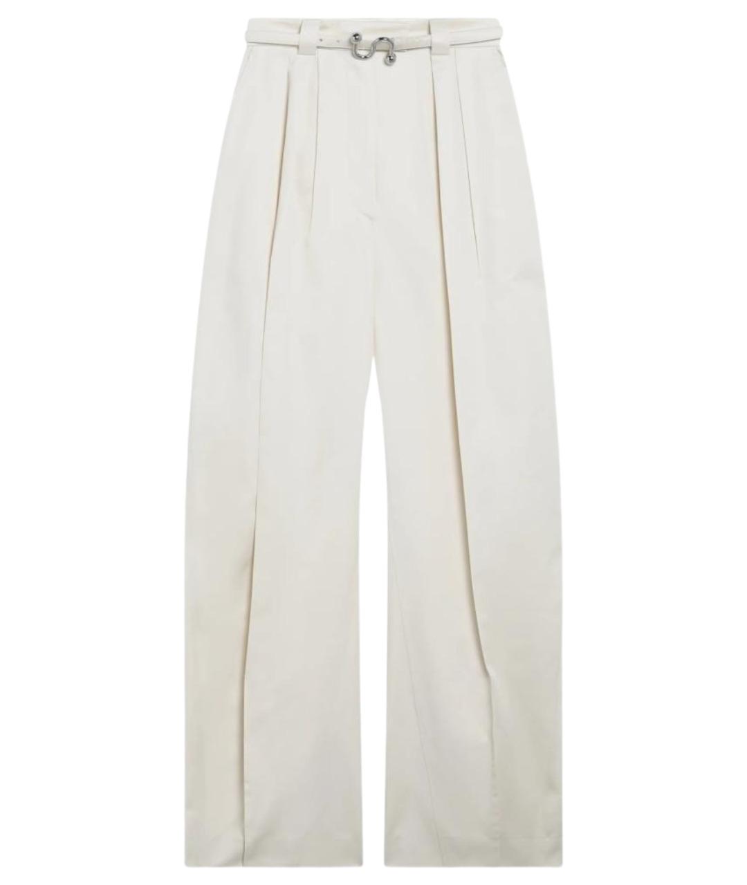 SPORTMAX Бежевые хлопковые брюки широкие, фото 1