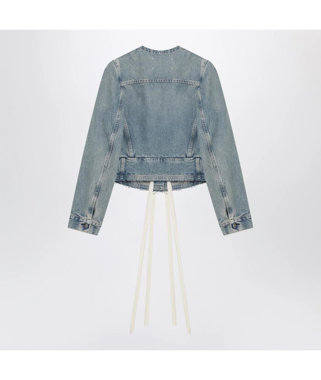 MAISON MARGIELA Голубая хлопковая куртка, фото 2