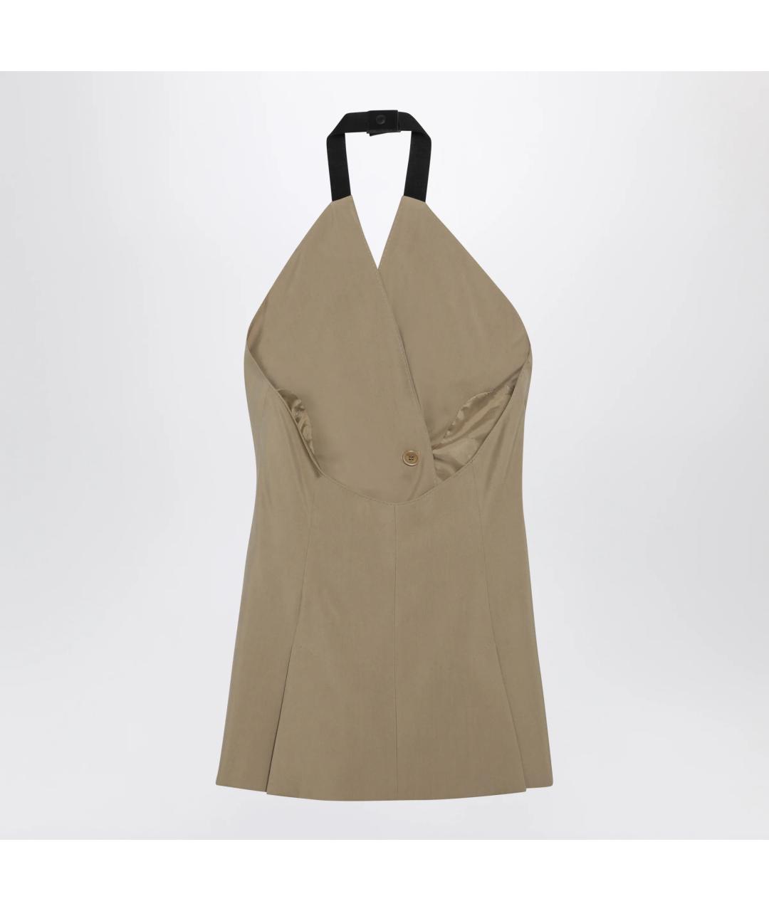 MAX MARA Бежевый шерстяной жилет, фото 2