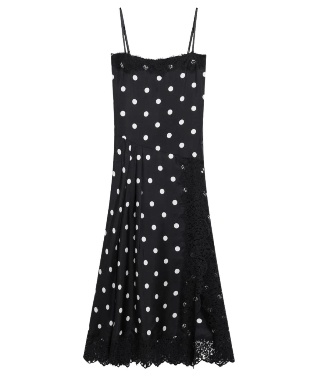 SPORTMAX Черное шелковое платье, фото 1