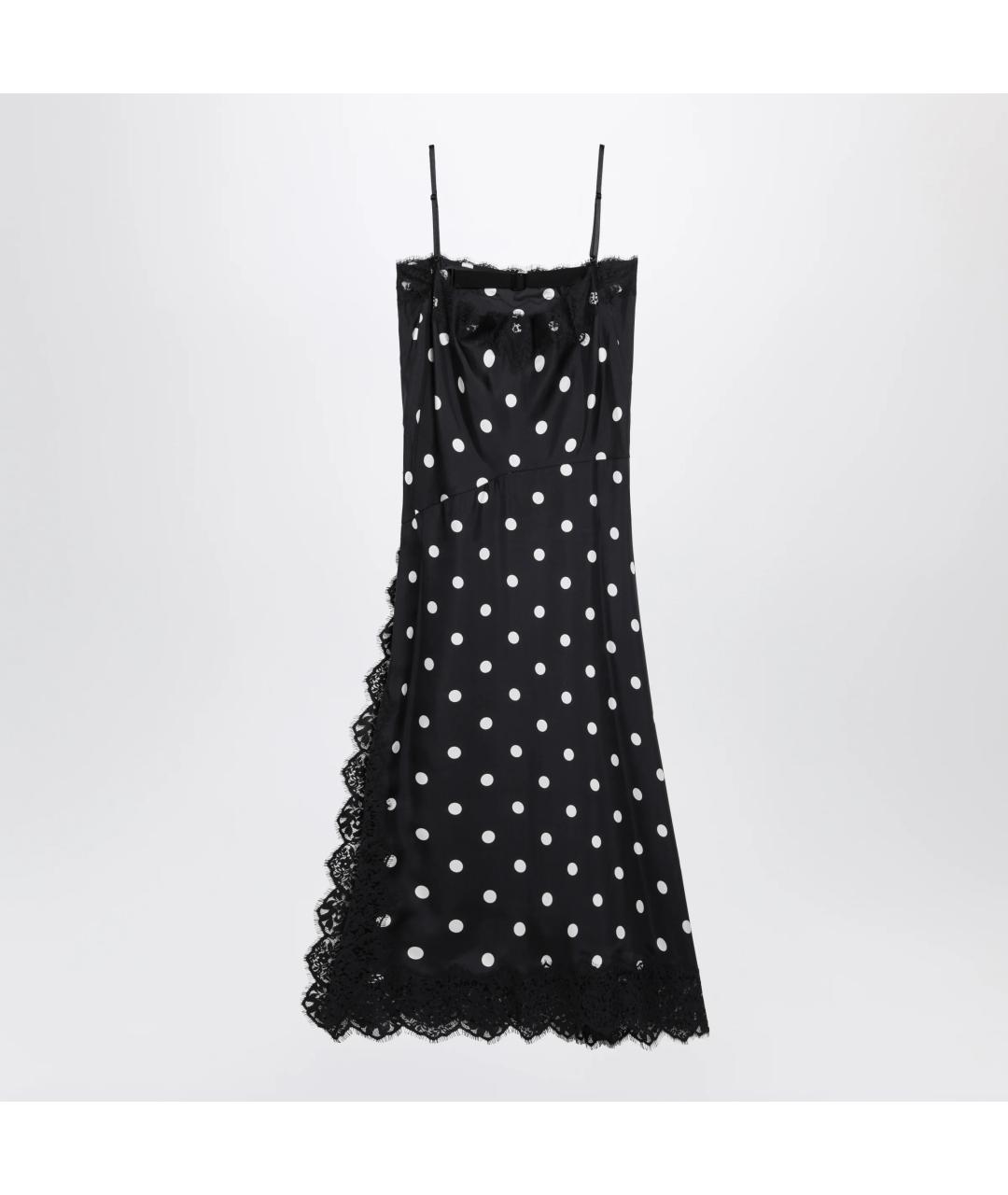 SPORTMAX Черное шелковое платье, фото 2