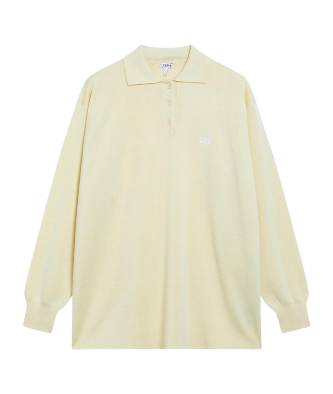 LOEWE Желтый кашемировый джемпер / свитер, фото 1