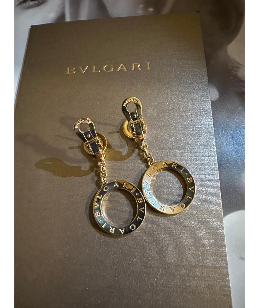 BVLGARI Желтые серьги из желтого золота, фото 3
