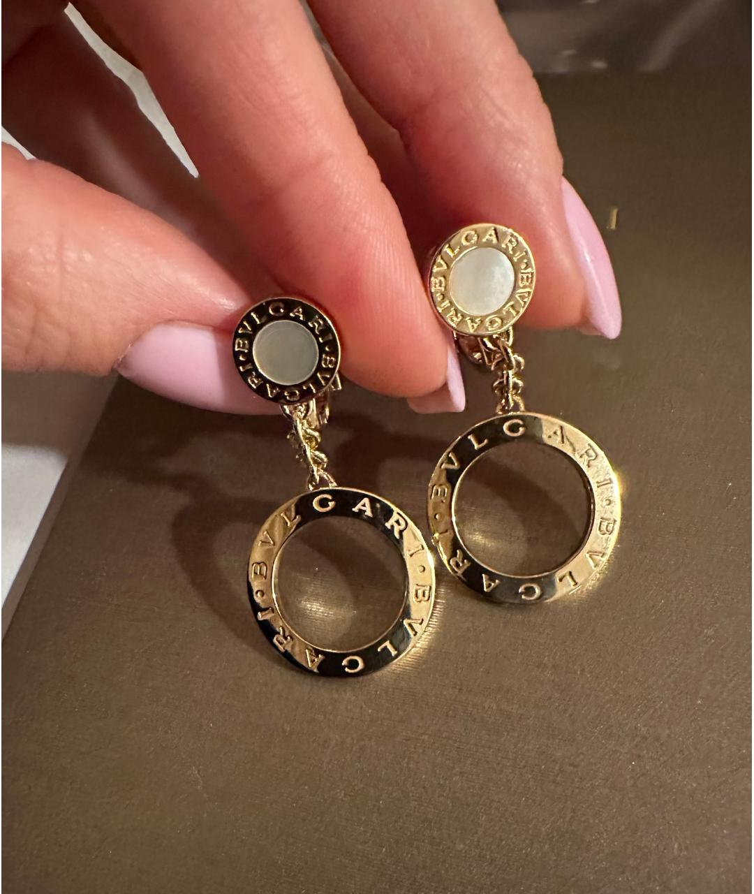 BVLGARI Желтые серьги из желтого золота, фото 5