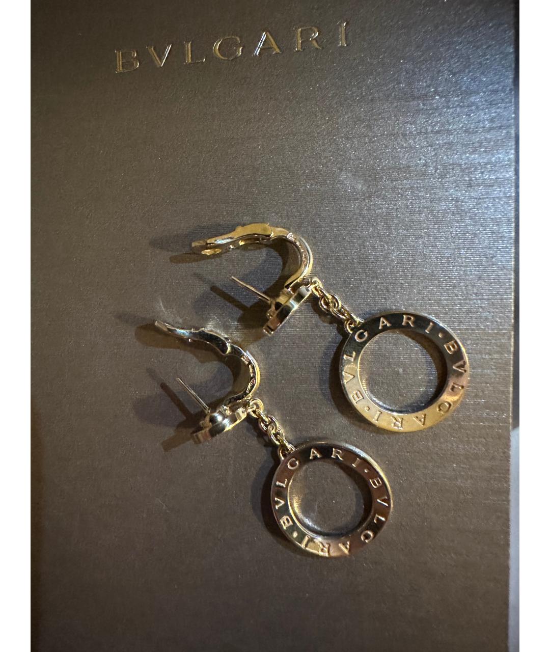 BVLGARI Желтые серьги из желтого золота, фото 4