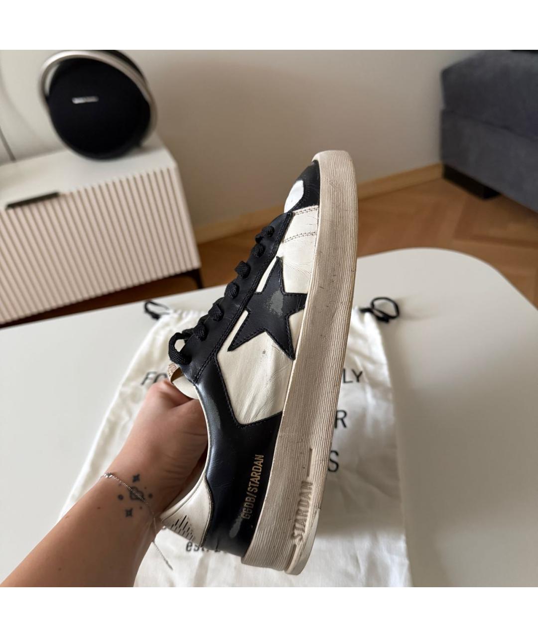 GOLDEN GOOSE DELUXE BRAND Белые кожаные кеды, фото 4