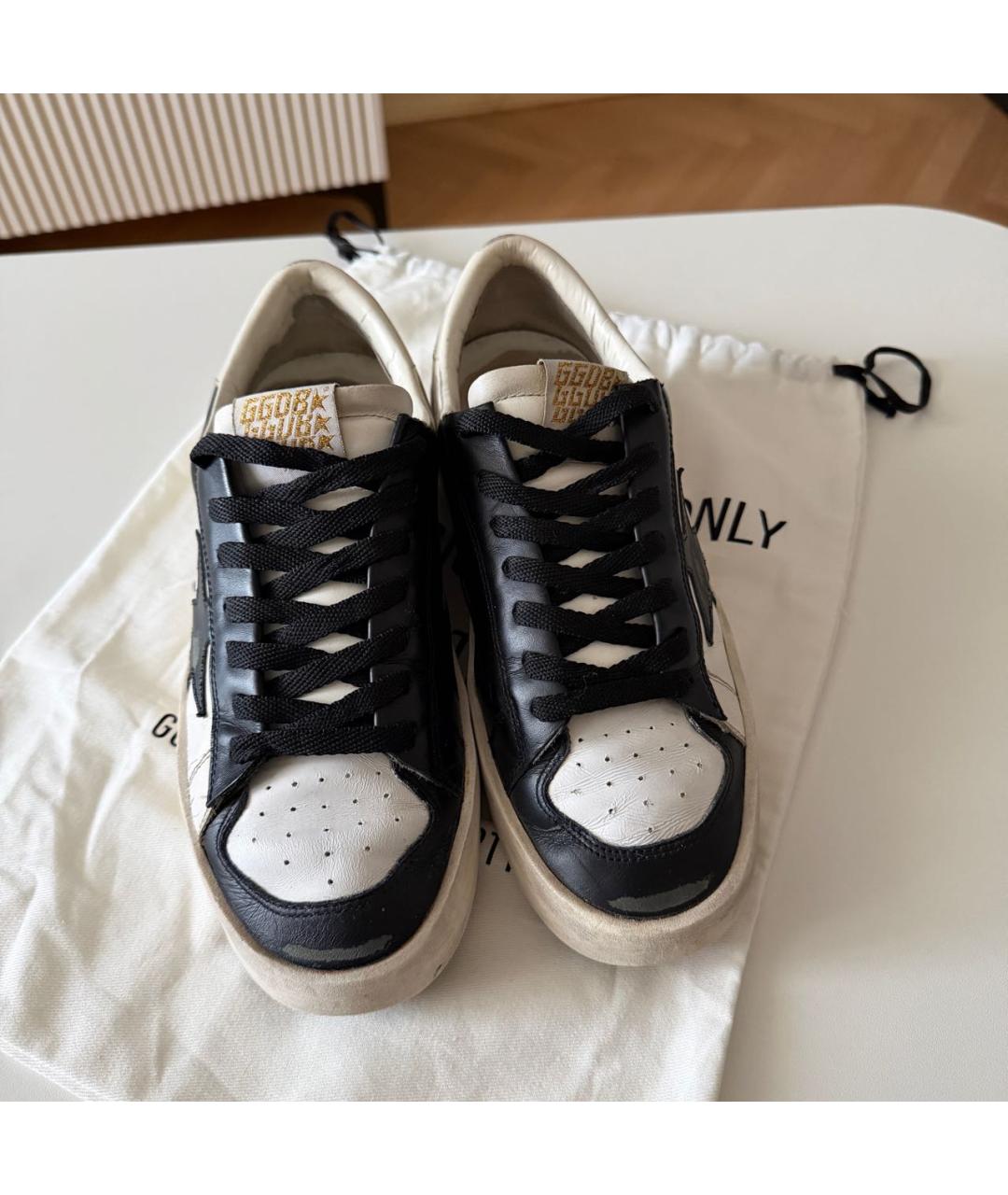 GOLDEN GOOSE DELUXE BRAND Белые кожаные кеды, фото 2