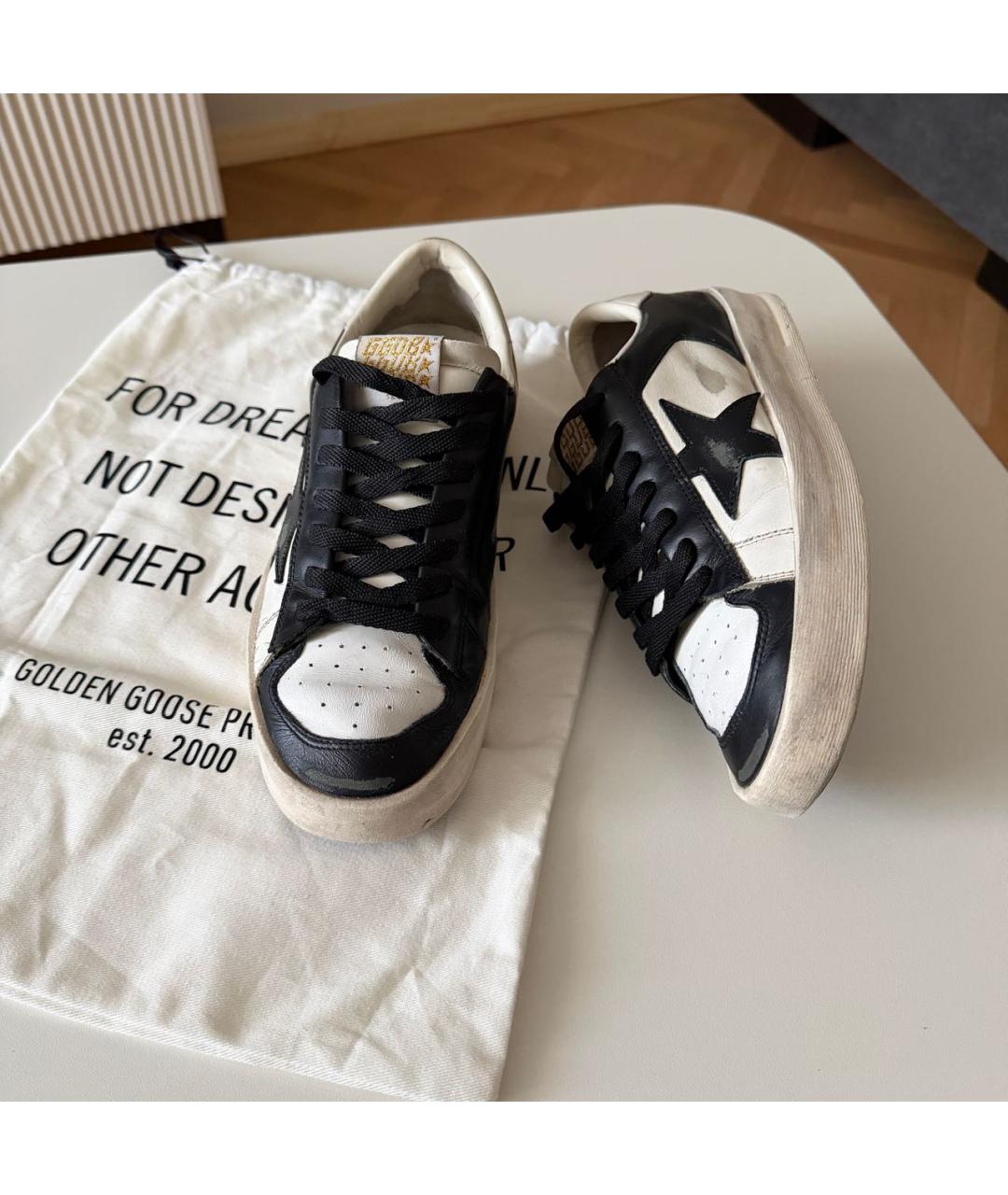 GOLDEN GOOSE DELUXE BRAND Белые кожаные кеды, фото 3