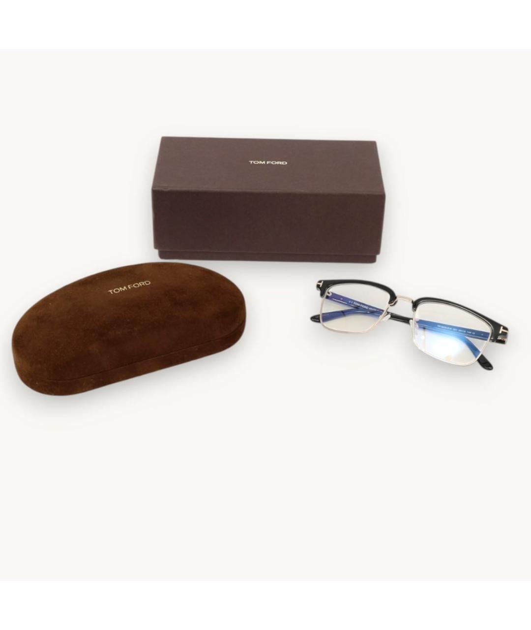 TOM FORD Черные пластиковые солнцезащитные очки, фото 4