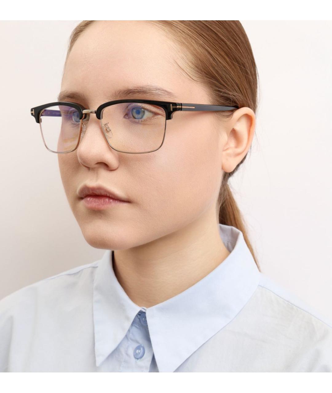 TOM FORD Черные пластиковые солнцезащитные очки, фото 3